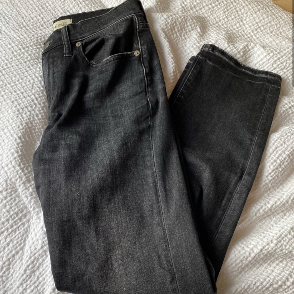 Madewell Cruiser Straight high rise black Jeans